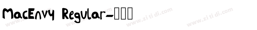 MacEnvy Regular字体转换